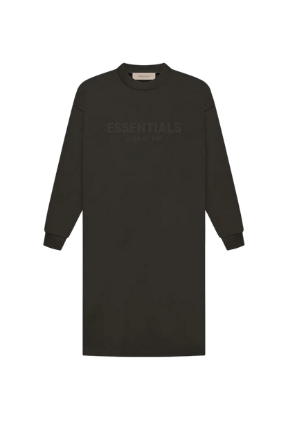 LS tee dress off black