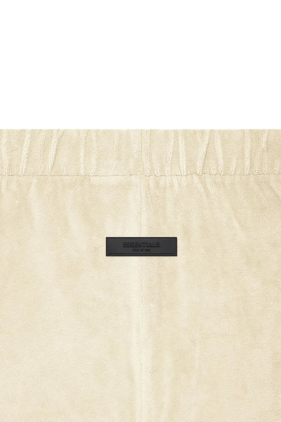 Velour Beach Short Egg Shell