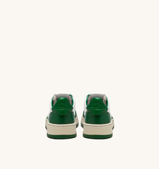 MEDALIST LOW - WHITE / GREEN LEATHER