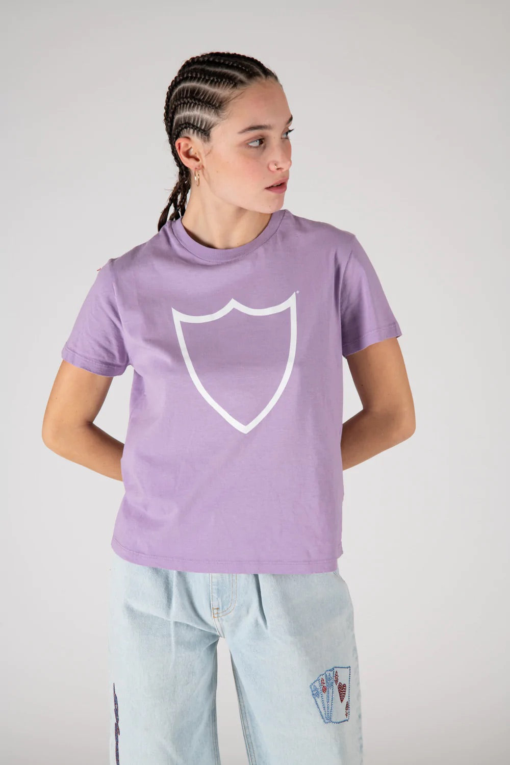 Lilac HTC logo tee