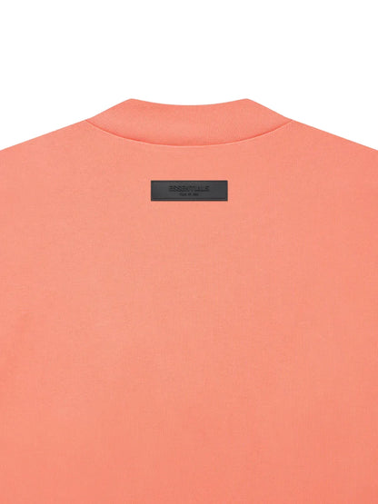 LS tee dress coral