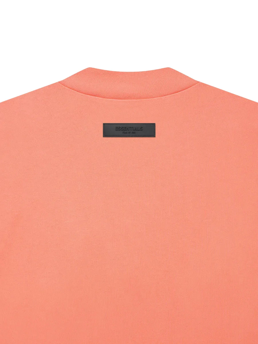 LS tee dress coral