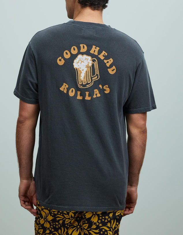 Good Head Logo Blue Tee