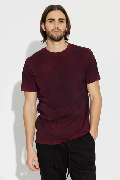 M Classic crew tee - vintage maroon