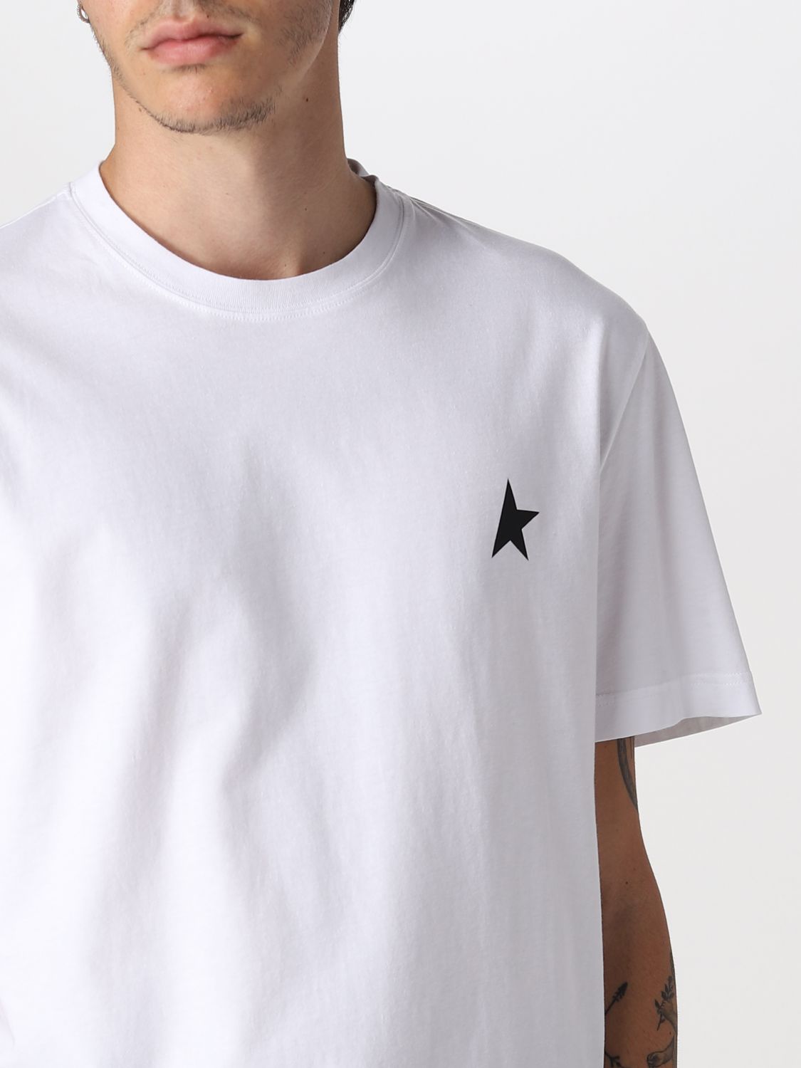 T-shirt small star white