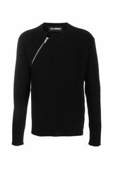 Black zip sweater