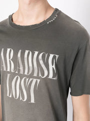 Washed grey paradise lose T-shirt