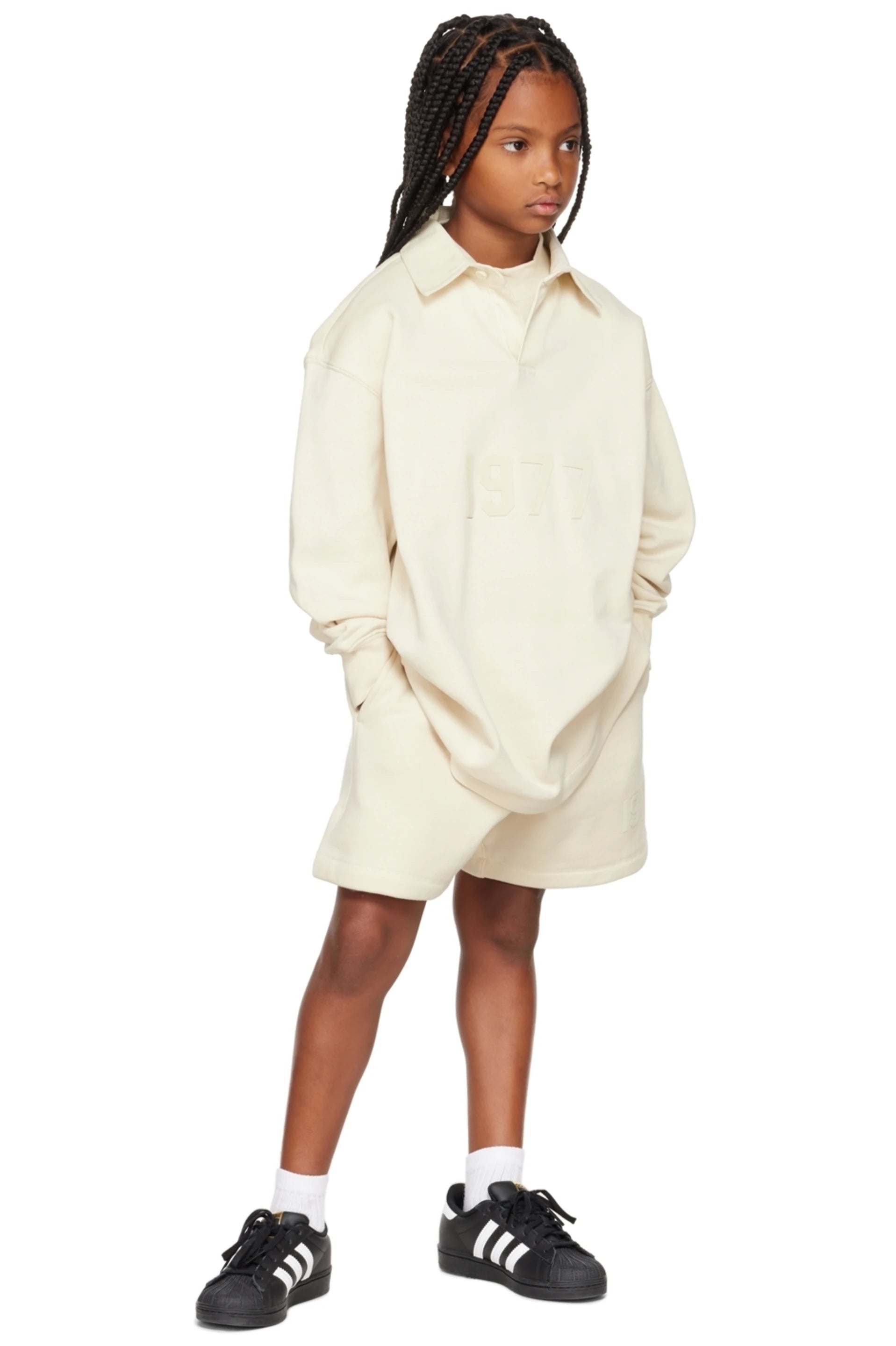 Kids Sweatshort - Egg Shell