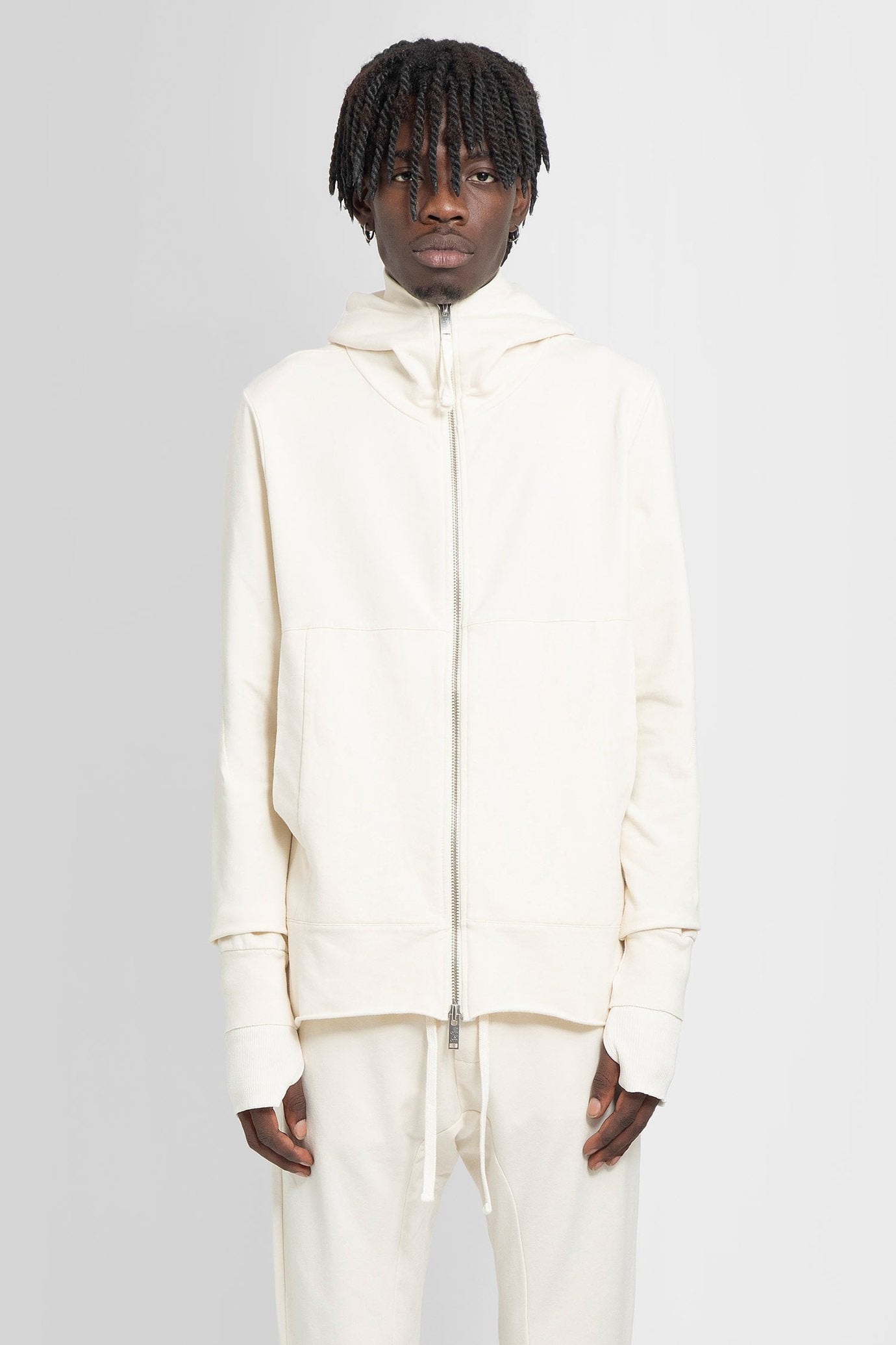 White hoodie jacket
