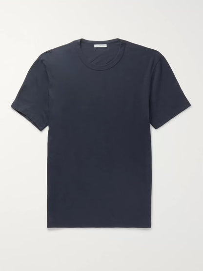 Cotton Jersey Blue T-shirt