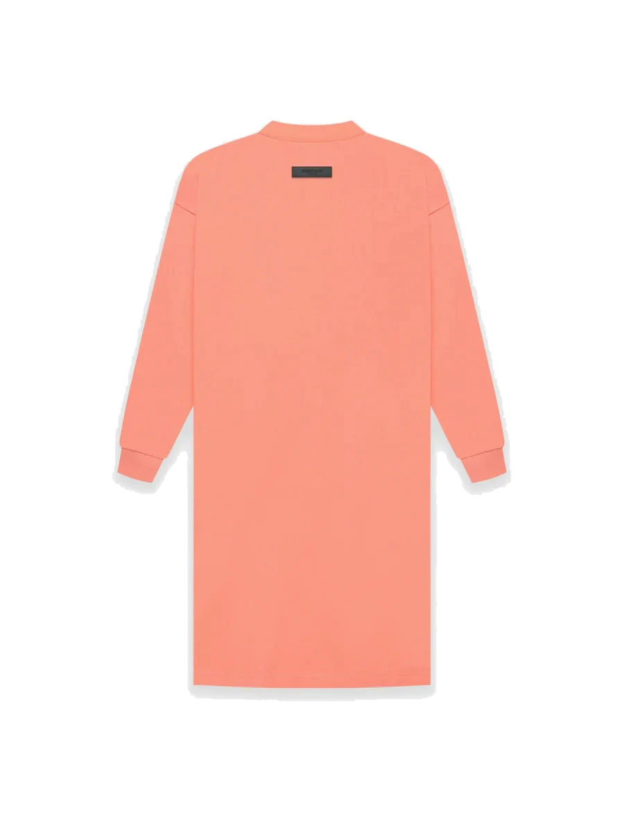 LS tee dress coral