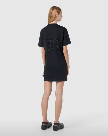 Cotton black t-shirt dress