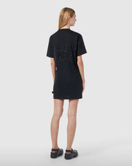Cotton black t-shirt dress