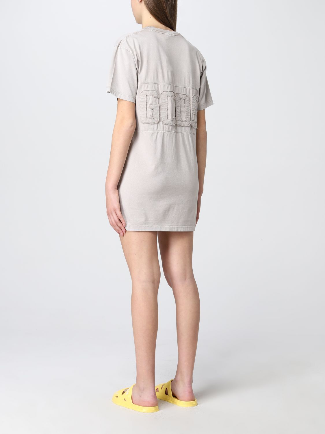 Beige dress logo