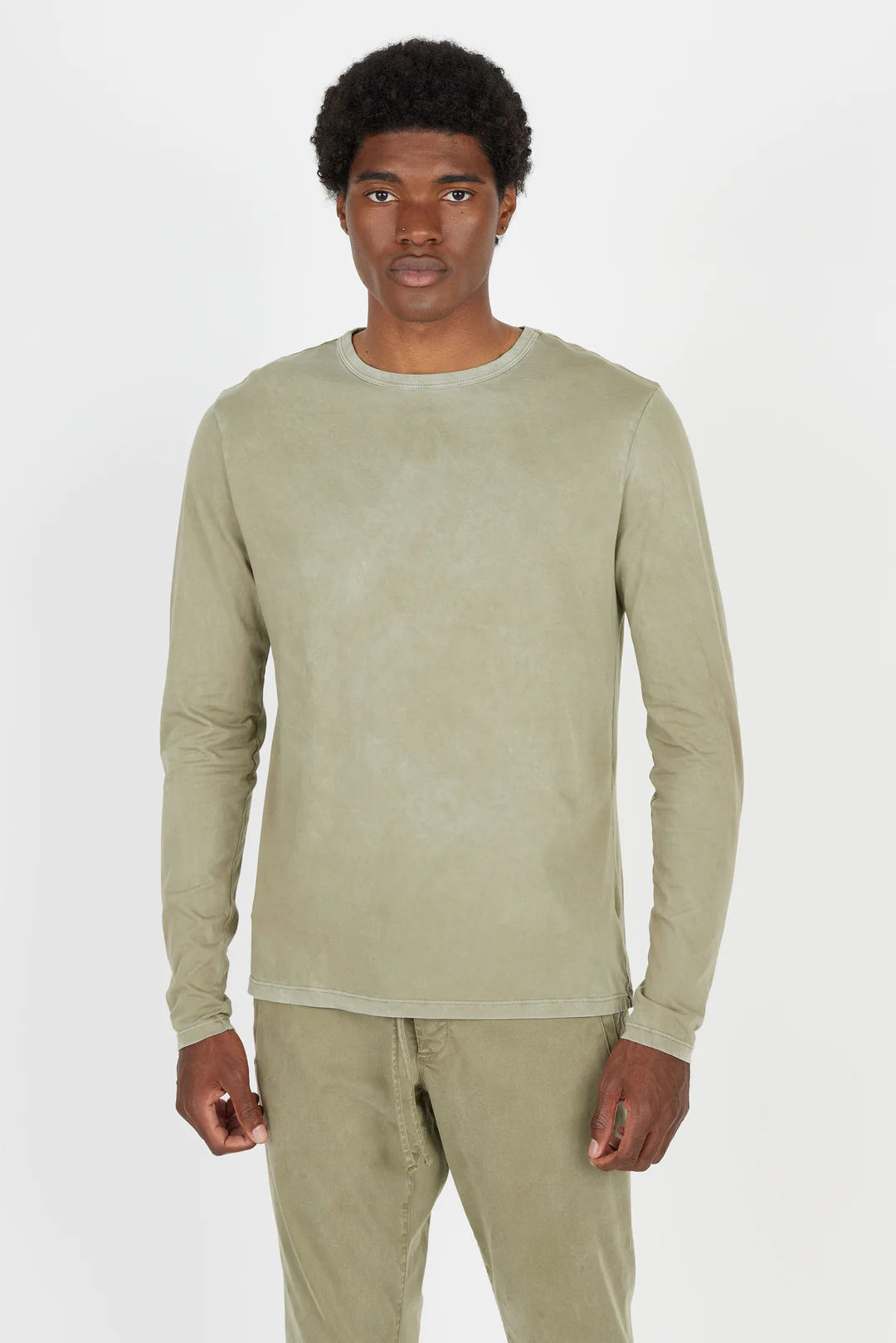 M Classic LS crew -vintage basil