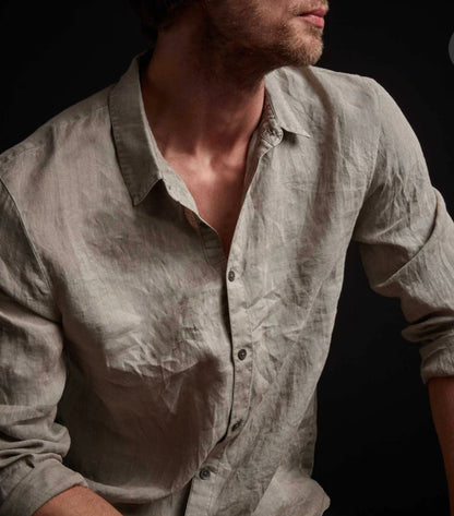 Classic Linen Shirt Silt Pigmen