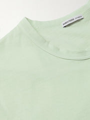 Cotton jersey light green T-shirt