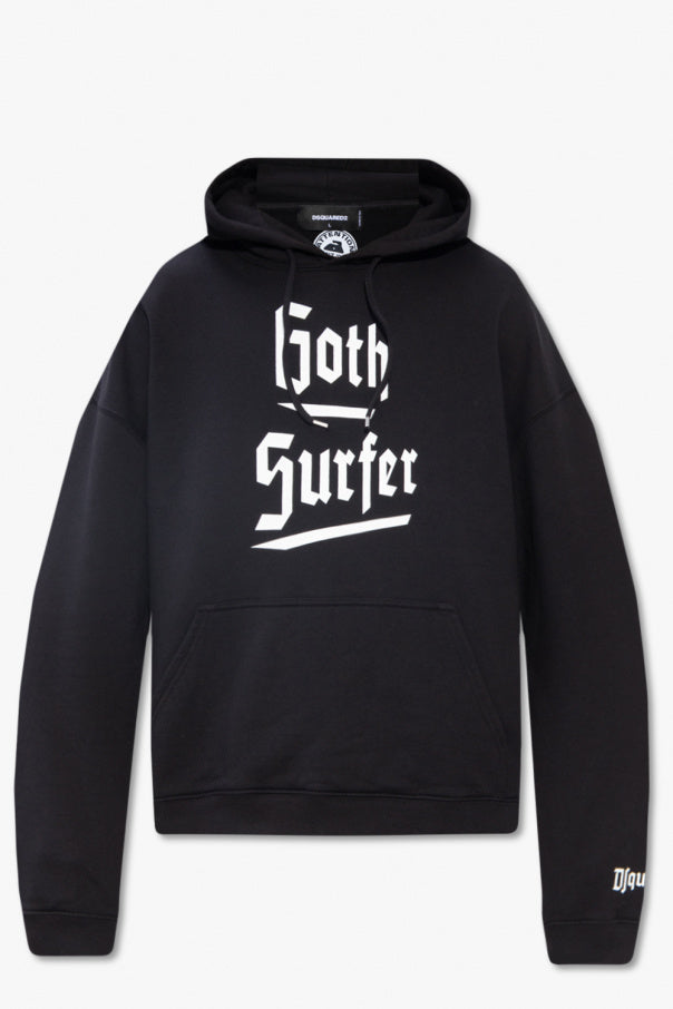 Black Goth Surfer Hoodie