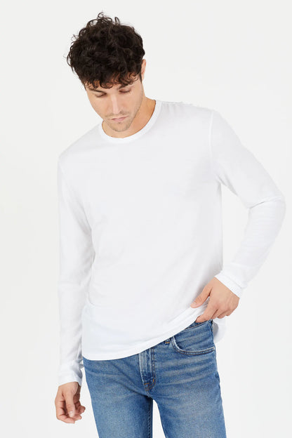 M Classic LS Crew - White