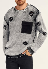 Black W/dye effect Devin sweater