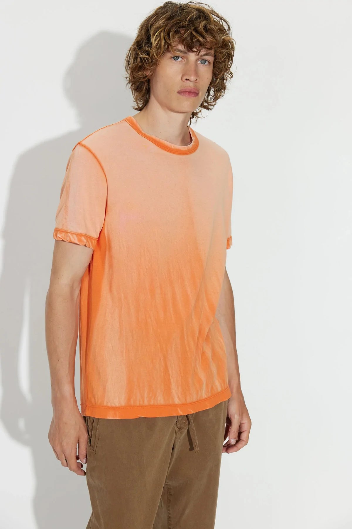 M Classic crew tee - vintage tangerine