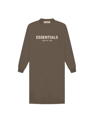 Ls Tee Dress Wood