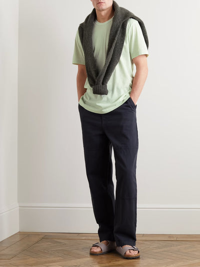 Cotton Jersey Light Green T-Shirt