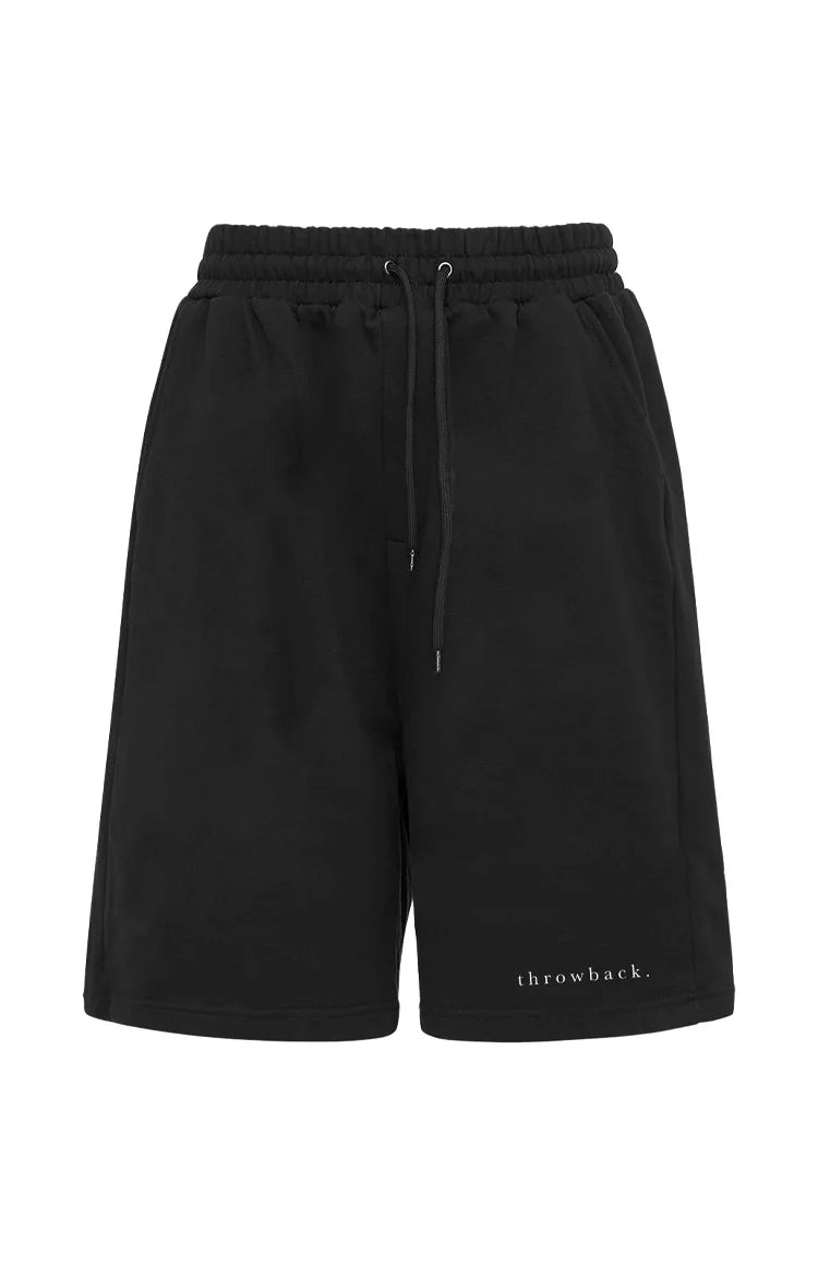 Logo black shorts