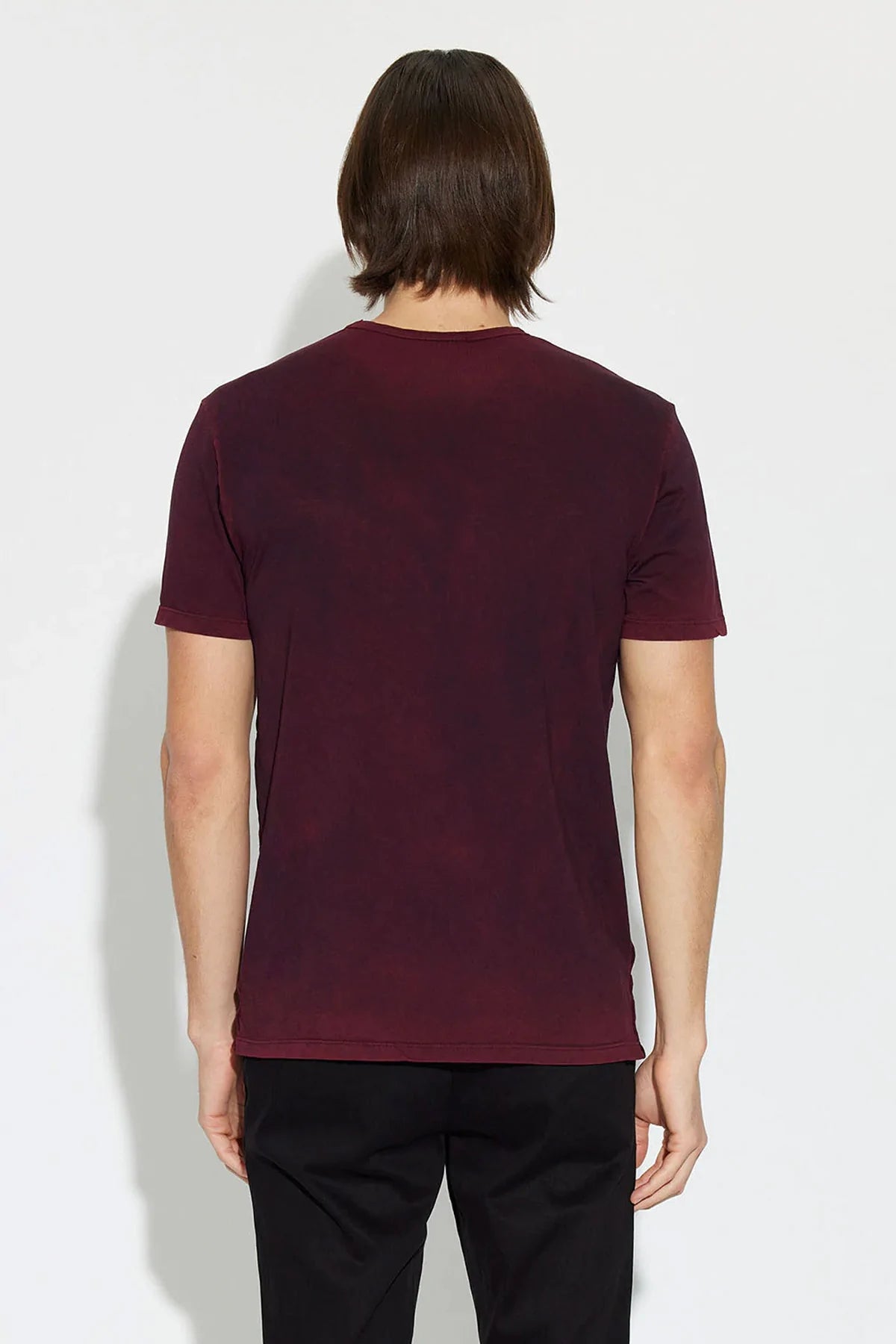 M Classic crew tee - vintage maroon