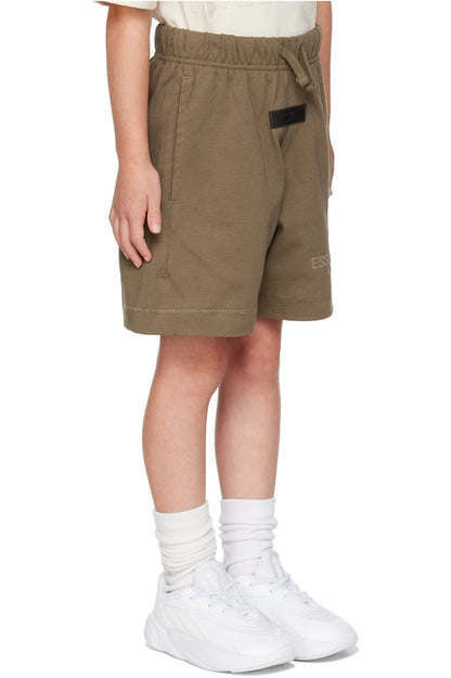 Kids Jersey Shorts - Wood