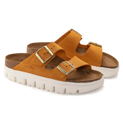 Papillio Arizona chunky suede sandals - apricot