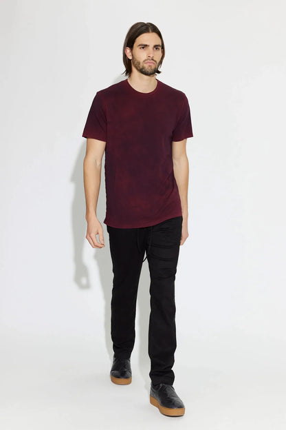 M Classic crew tee - vintage maroon