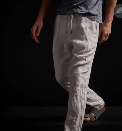 Lightweight Linen Pant White