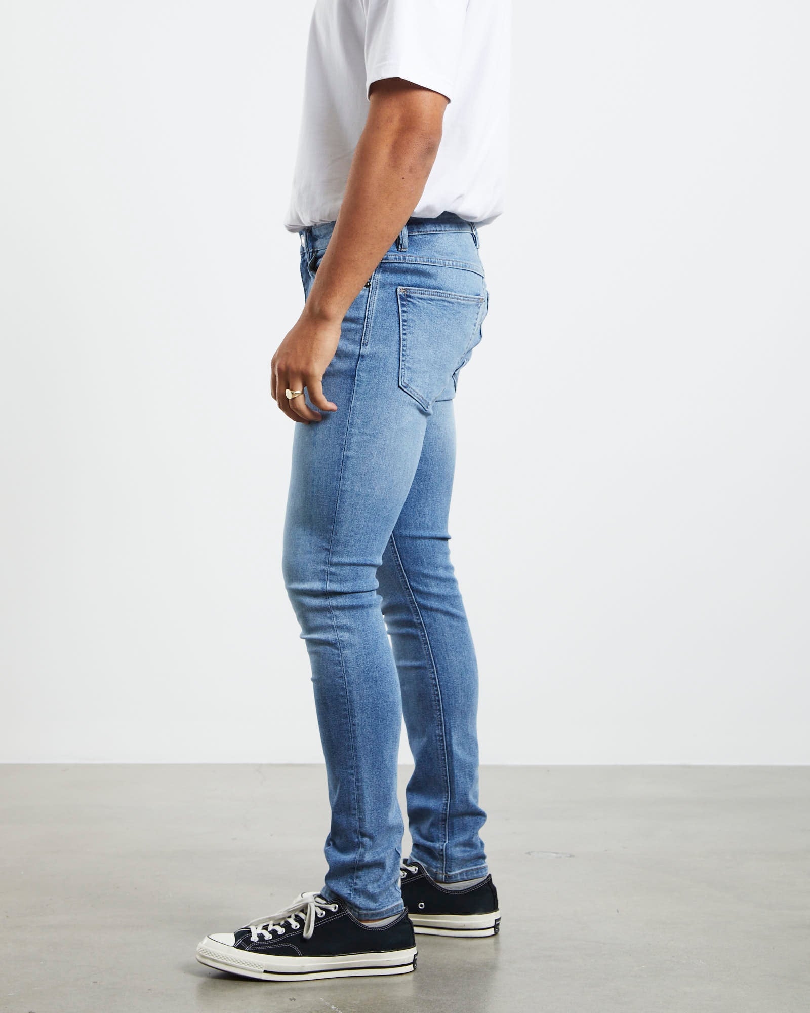 Rebel Skinny Jeans Siren Blue