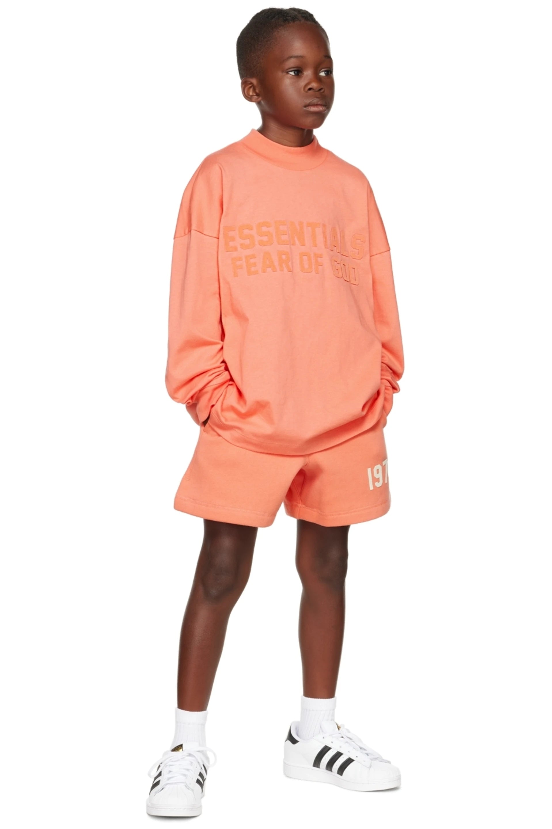 Kids Sweatshort - Coral