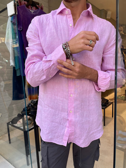 Tailor Buttoned Shirt Light Pink