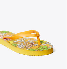 Yellow thin flip flop