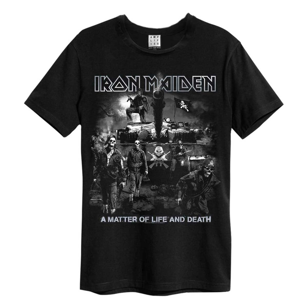 Charcoal Iron Maiden - Life or death tee