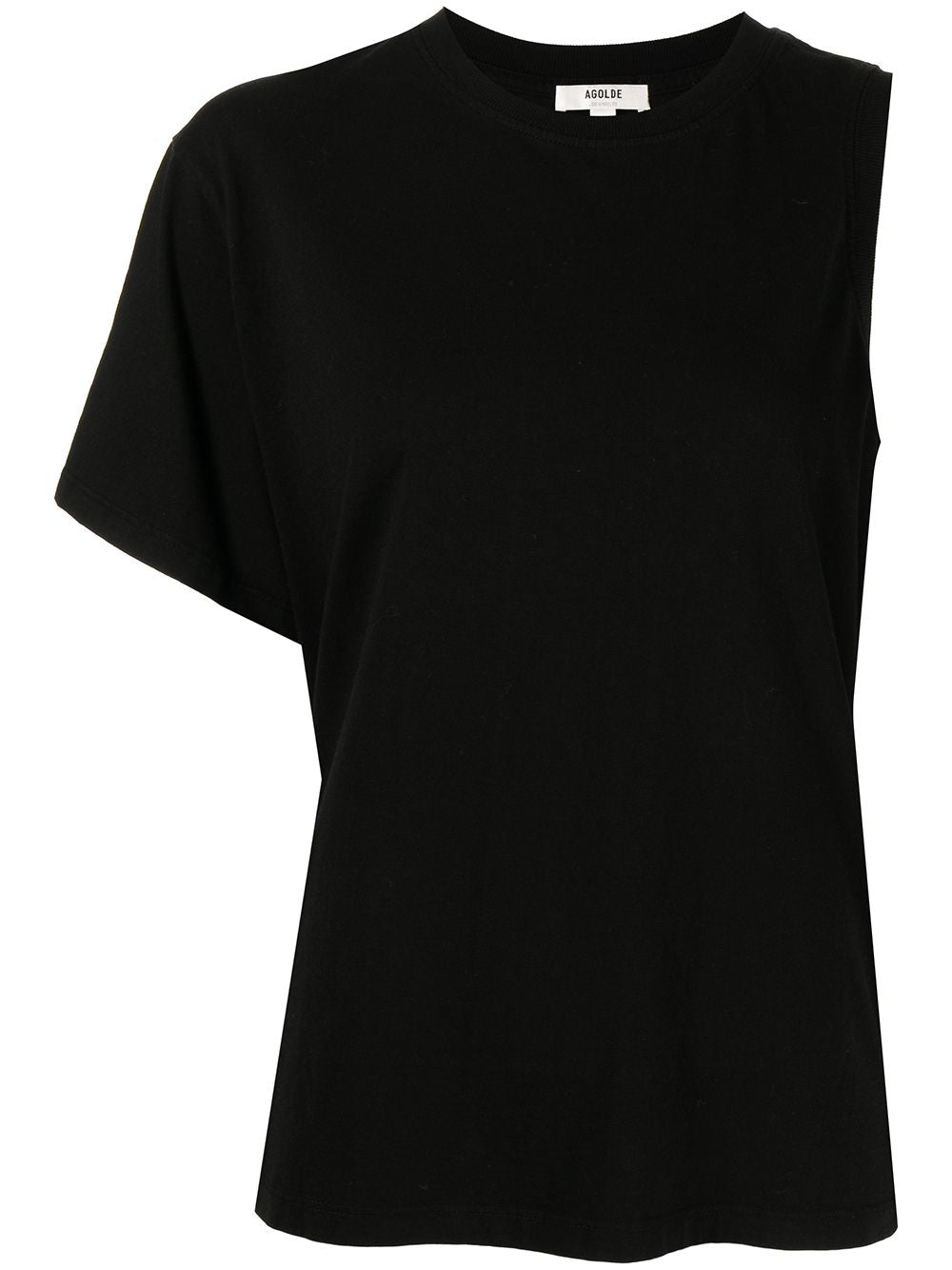 DELLA asymmetric T-shirt - black