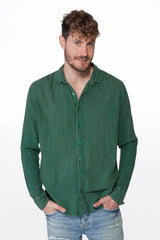 Gauze shirt green