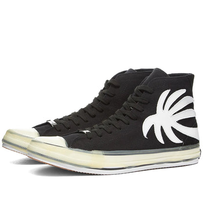 Palm Tree High-Top Black Sneakers