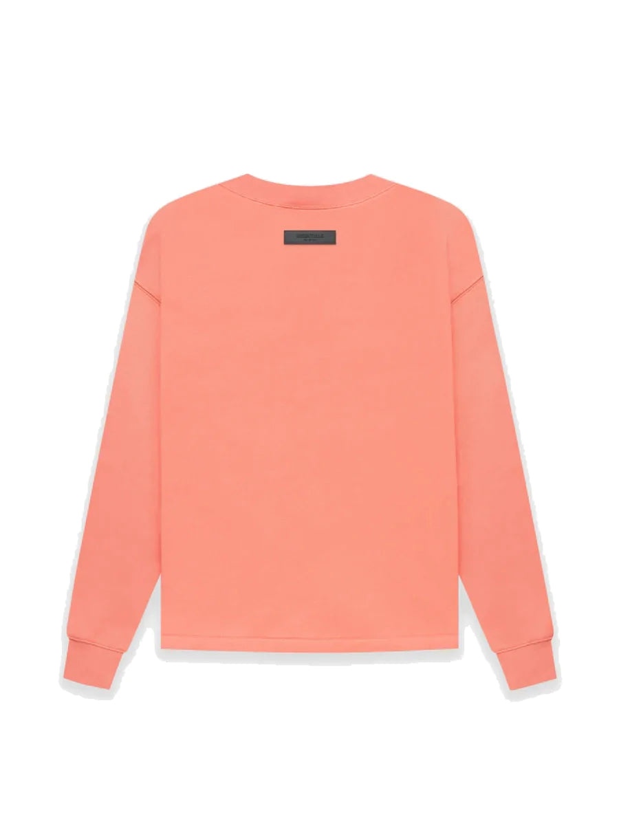 Relaxed crewneck coral