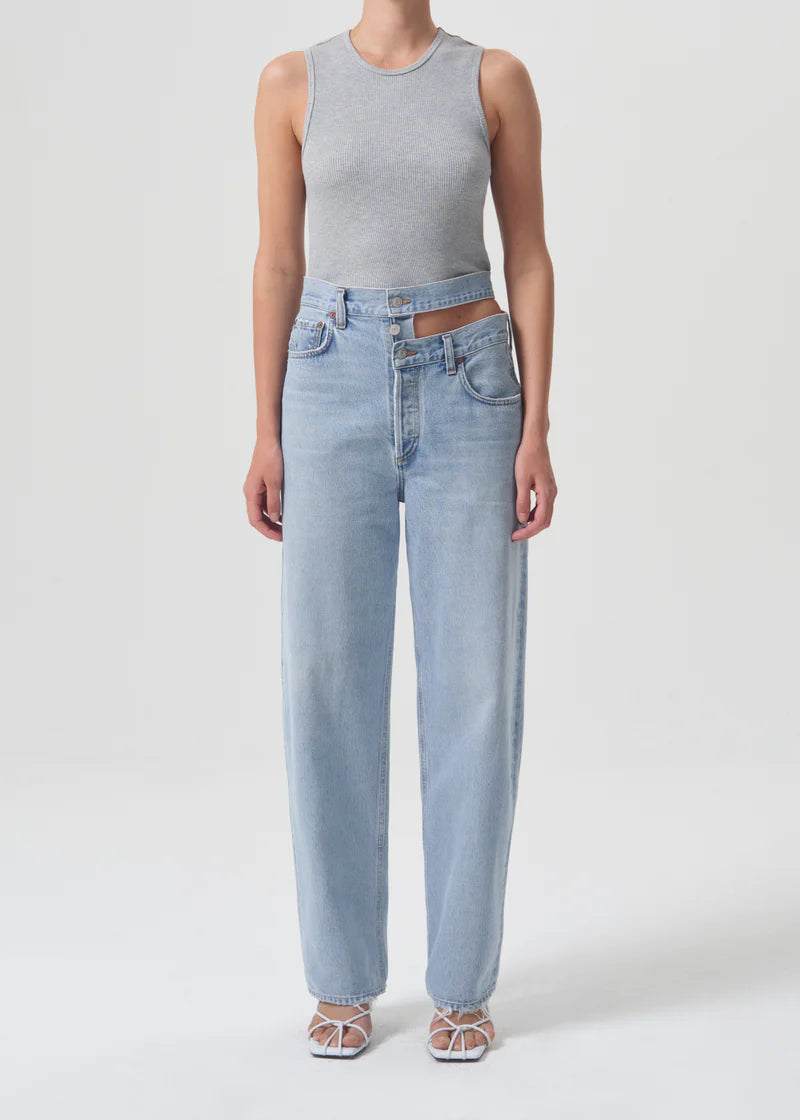 high rise wide leg jeans - sideline