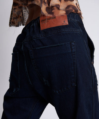 Fox Black Shabbies Bf Jeans