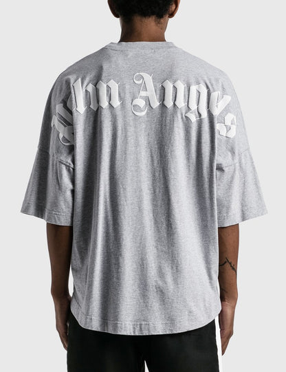 Classic Logo Over Tee Melange Grey