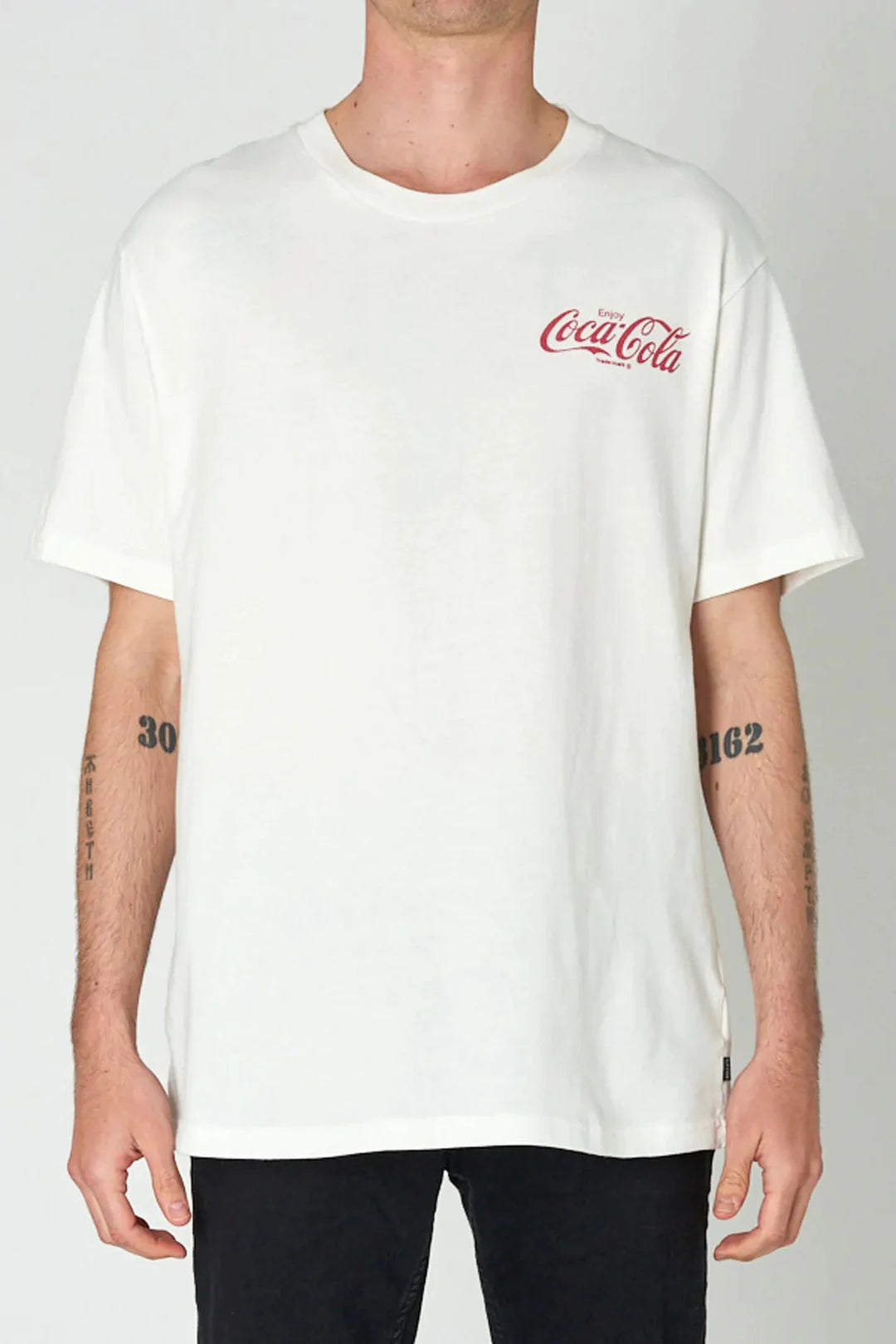 Vintage white Coca Cola love machine tee