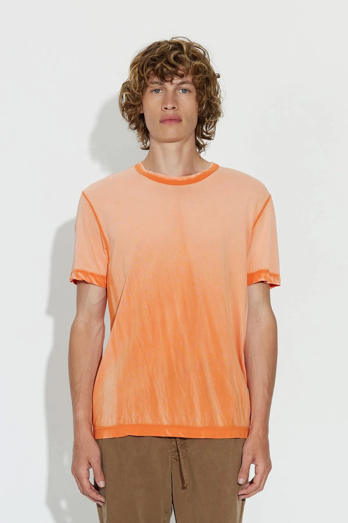 M Classic crew tee - vintage tangerine