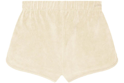 Velour Beach Short Egg Shell