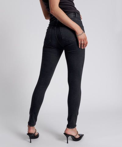 Black Freebirds Ii High Waist Skinny Jeans