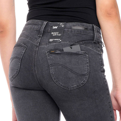 Black Scarlett Cropped Zip Skinny Jeans